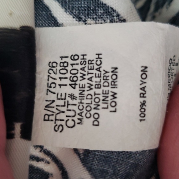 Teddi Vintage Floral Midi Dress Small Black Tan Sleeveless Tropical Hawaiian 90s - Picture 12 of 12